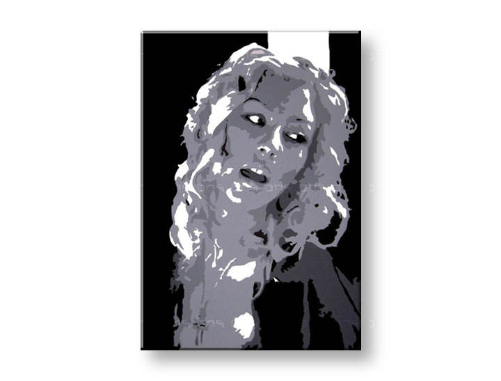 Ručno slikane slike na platnu Pop Art Christina Aguilera 