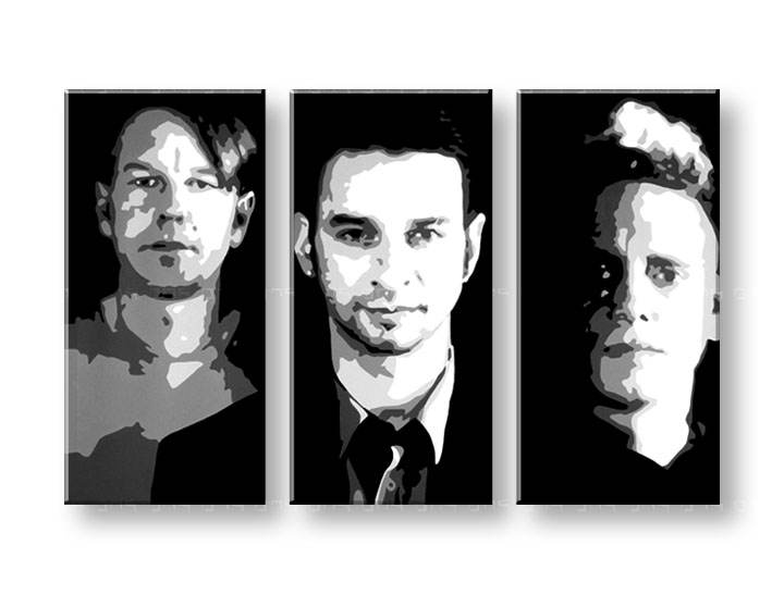 Ručno slikane slike na platnu Pop Art Depeche Mode 