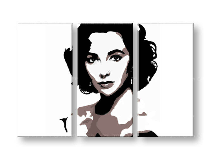 Ručno slikane slike na platnu Pop Art Elizabeth Taylor 