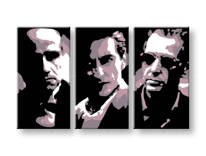 Ručno slikane slike na platnu Pop Art GODFATHER 