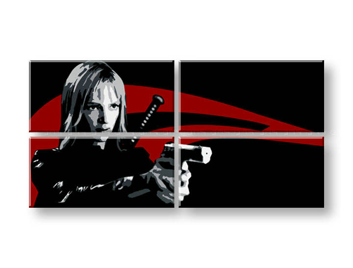 Ručno slikane slike na platnu Pop Art Kill Bill 