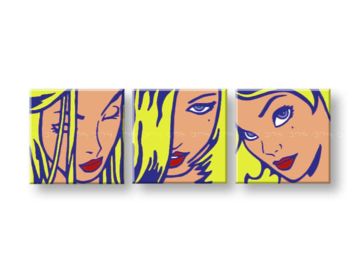 Ručno slikane slike na platnu Pop Art LICHTENSTEIN 