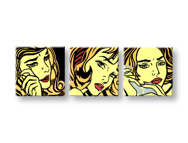 Ručno slikane slike na platnu Pop Art LICHTENSTEIN 