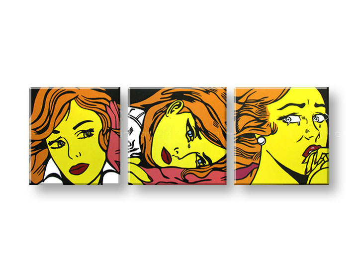 Ručno slikane slike na platnu Pop Art LICHTENSTEIN 