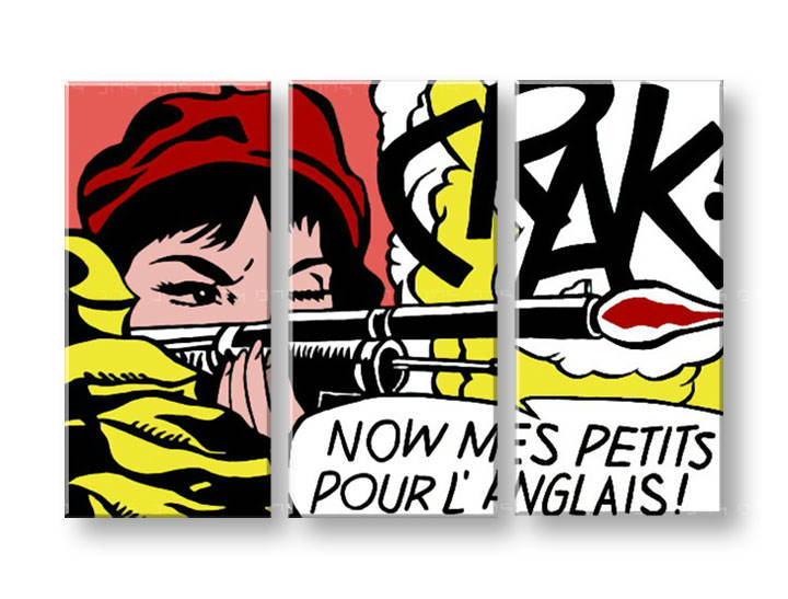 Ručno slikane slike na platnu Pop Art LICHTENSTEIN 