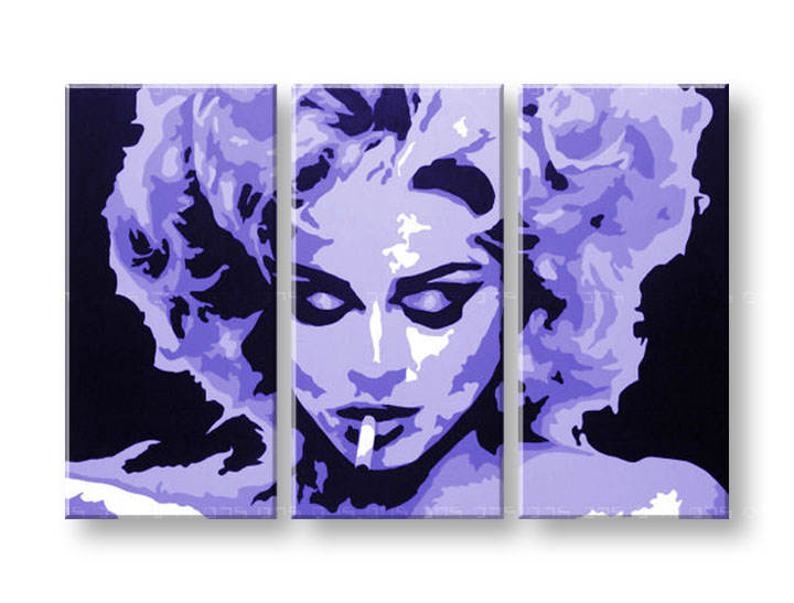 Ručno slikane slike na platnu Pop Art MADONNA 