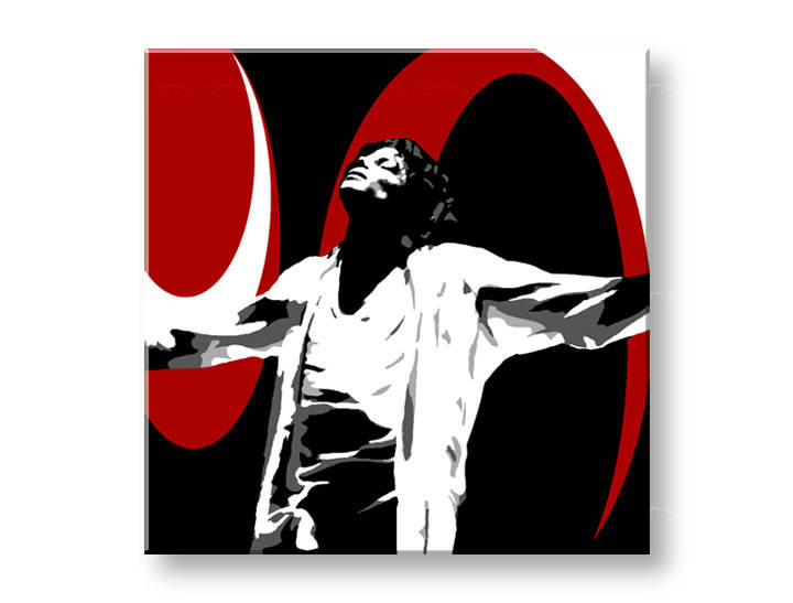 Ručno slikane slike na platnu Pop Art Michael Jackson 1-delne