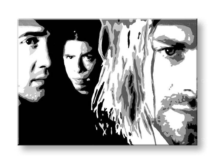 Ručno slikane slike na platnu Pop Art Nirvana 
