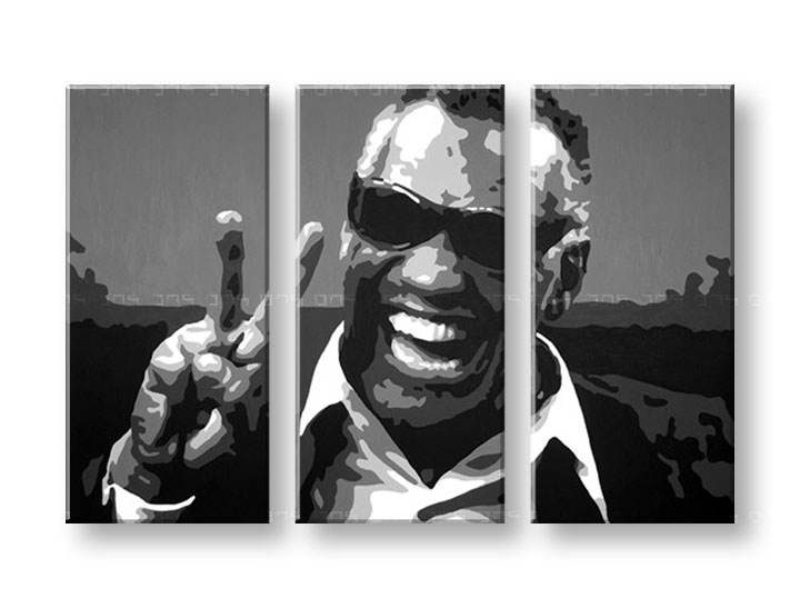 Ručno slikane slike na platnu Pop Art Ray Charles 