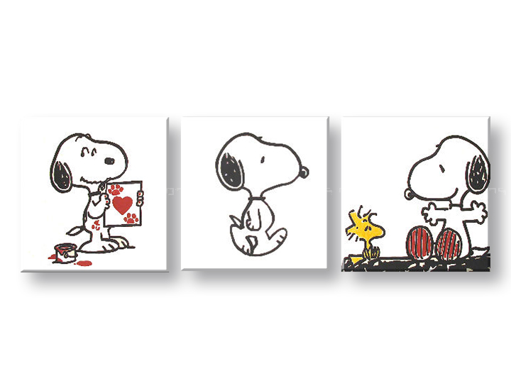 Ručno slikane slike na platnu Pop Art SNOOPY 