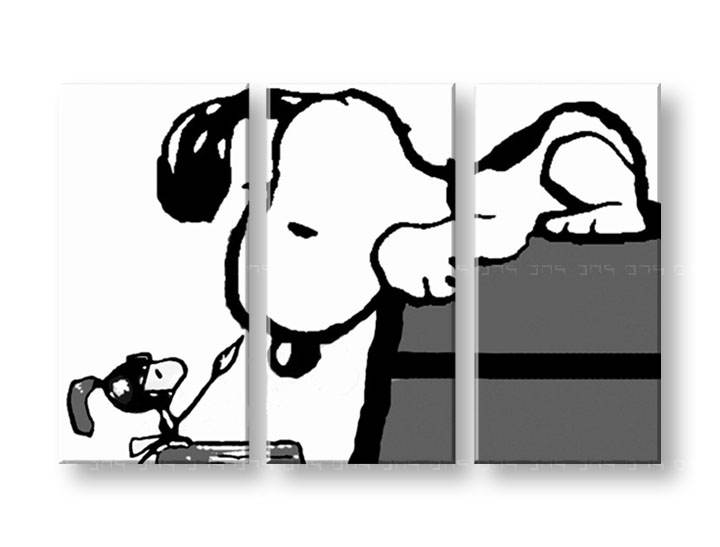 Ručno slikane slike na platnu Pop Art SNOOPY 