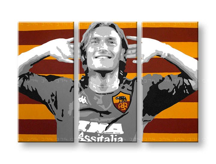 Ručno slikane slike na platnu Pop Art Francesco Totti 