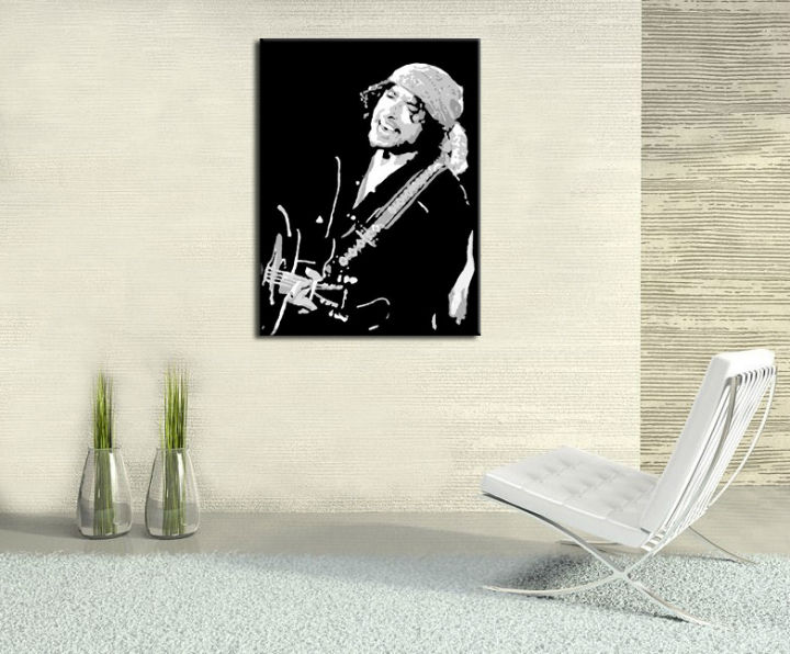 Ručno slikane slike na platnu Pop Art Bob Dylan 1-delne 