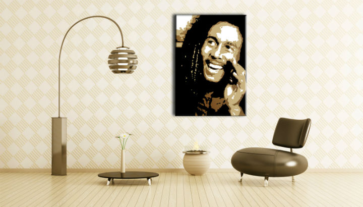 Ručno slikane slike na platnu Pop Art Bob Marley 