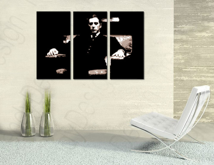 Ručno slikane slike na platnu Pop Art Godfather 