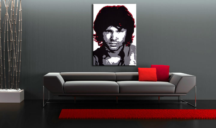 Ručno slikane slike na platnu Pop Art Jim Morrison 1-delne 