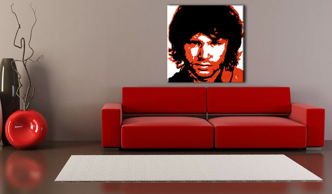 Ručno slikane slike na platnu Pop Art Jim Morrison 1-delne