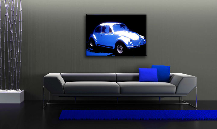 Ručno slikane slike na platnu Pop Art Volkswagen Beetle 