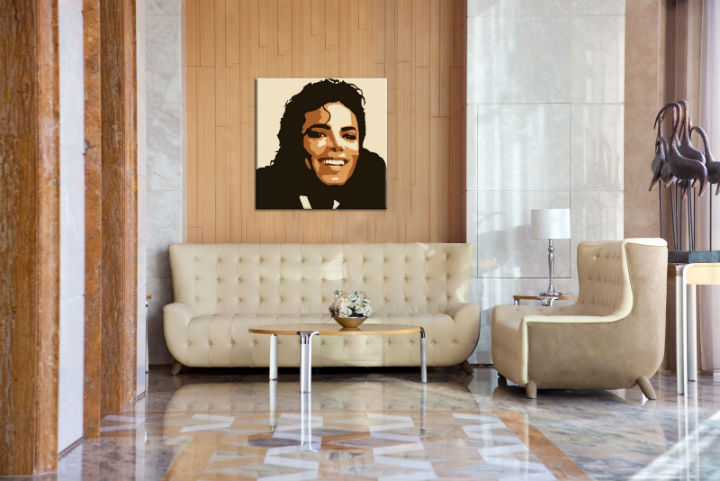 Ručno slikane slike na platnu Pop Art Michael Jackson 