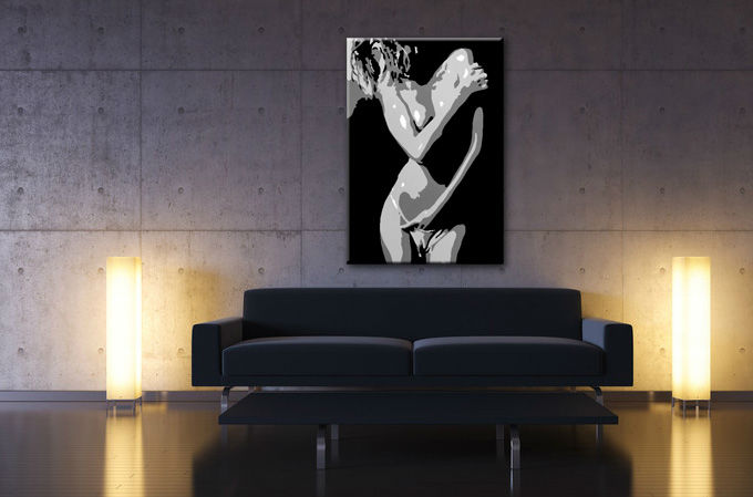 Ručno slikane slike na platnu Pop Art Nude Woman 