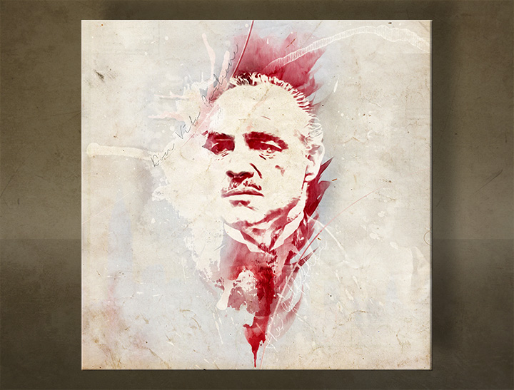 Slike na platnu Godfather Marlon Brando - AQUArt / Tom Loris