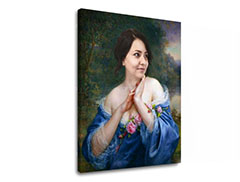Poklon za ženu - Istorijski portret Fotografija na platnu